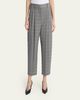 Stella McCartney Check Tapered Barrel-Leg Crop Trousers - 4