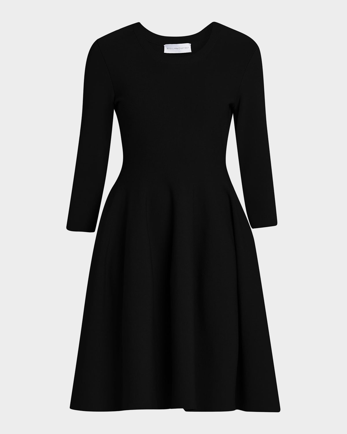 Stella McCartney Compact Knit Fit-And-Flare Knee-Length Dress