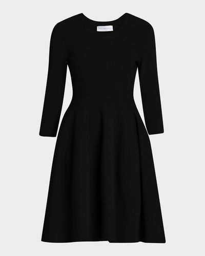 Stella McCartney Compact Knit Fit-And-Flare Knee-Length Dress