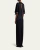 Stella McCartney Embellished Flutter-Sleeve Satin Column Gown - 3