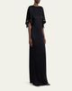 Stella McCartney Embellished Flutter-Sleeve Satin Column Gown - 4