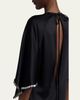 Stella McCartney Embellished Flutter-Sleeve Satin Column Gown - 5