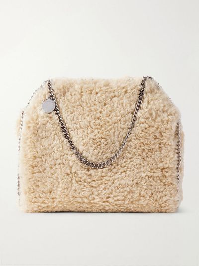 STELLA MCCARTNEY Falabella chain-detailed plush tote