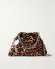 STELLA MCCARTNEY Falabella mini leopard-print velvet drawstring bag - 1
