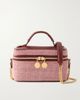 STELLA MCCARTNEY Falabella Vanity Case vegetarian material-trimmed raffia shoulder bag - 1