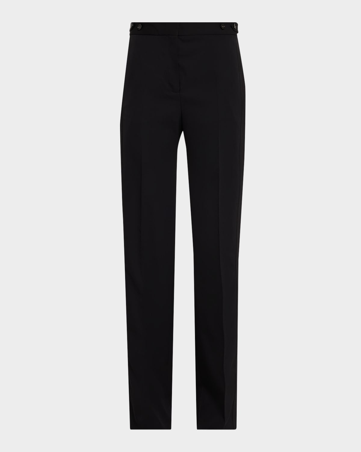 Stella McCartney High-Rise Slim-Leg Tuxedo Pants