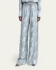 Stella McCartney Horse Printed Silk Twill Wide-Leg Drawstring Pants - 4