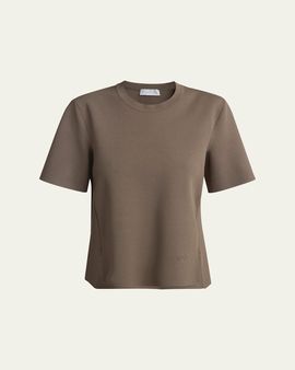Stella McCartney Iconic Compact Knit Short-Sleeve Top