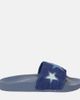 Stella McCartney Kids Stella McCartney Kids Embroidered denim slides - 3