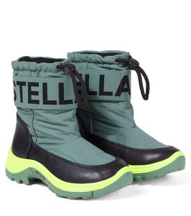 Stella McCartney Kids Stella McCartney Kids Logo colorblocked snow boots
