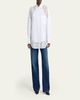 Stella McCartney Lace-Paneled Poplin Button-Down Shirt - 2