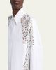 Stella McCartney Lace-Paneled Poplin Button-Down Shirt - 5