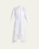 Stella McCartney Lace-Paneled Poplin Midi Shirtdress - 1