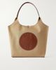 STELLA MCCARTNEY Logo-embossed reversible vegetarian material and cotton-twill tote - 1
