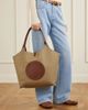 STELLA MCCARTNEY Logo-embossed reversible vegetarian material and cotton-twill tote - 2