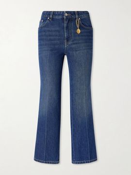 STELLA MCCARTNEY Mid-rise cropped flared jeans