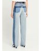 Stella McCartney Mid-Rise Patchwork Straight-Leg Jeans - 3