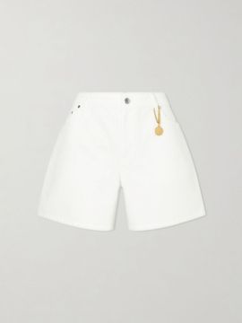 STELLA MCCARTNEY Mid-rise straight-leg shorts