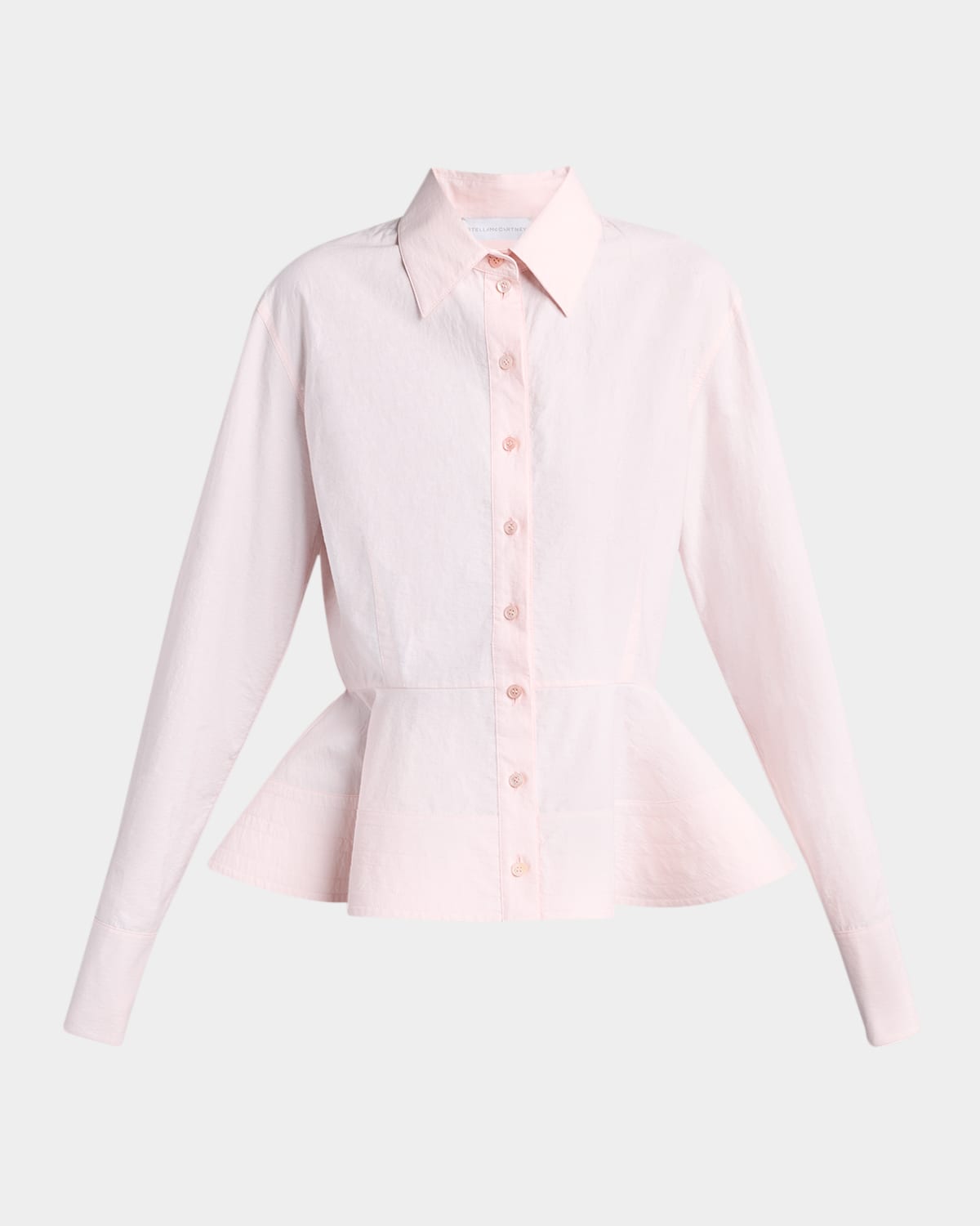 Stella McCartney Peplum Cotton Button-Down Shirt