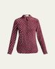 Stella McCartney Polkadot Silk Satin Button-Down Shirt - 1