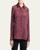 Stella McCartney Polkadot Silk Satin Button-Down Shirt - 4