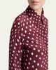 Stella McCartney Polkadot Silk Satin Button-Down Shirt - 5
