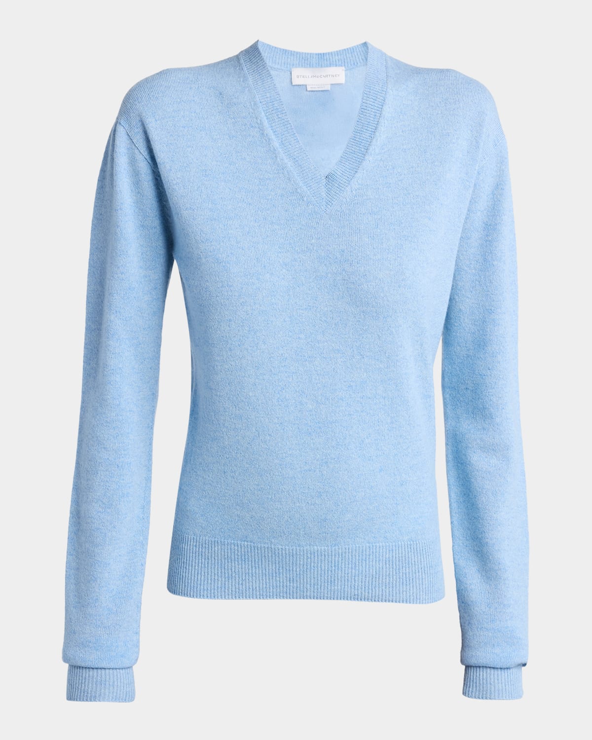 Stella McCartney Recycled Cashmere & Wool V-Neck Sweater