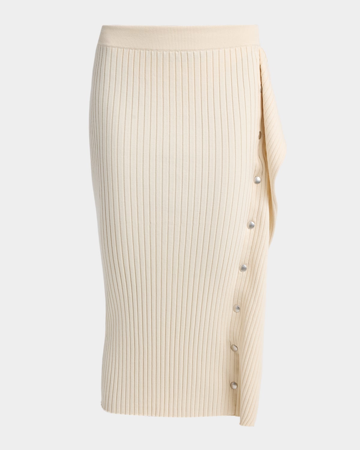 Stella McCartney Rib-Knit Cotton Midi Skirt