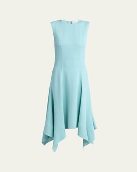 Stella McCartney Sleeveless Paneled Handkerchief Midi Dress