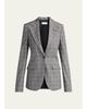Stella McCartney Slim Checked Single-Breasted Blazer Jacket - 1