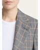 Stella McCartney Slim Checked Single-Breasted Blazer Jacket - 5