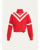 Stella McCartney Sporty 80s Striped Wool Zip Jacket - 1