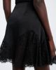 Stella McCartney Stella McCartney Asymmetric lace-trimmed satin miniskirt - 4