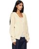 Stella McCartney Stella McCartney Beige Chunky Ribbed Hooded Cardigan - 2