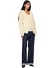 Stella McCartney Stella McCartney Beige Chunky Ribbed Hooded Cardigan - 4