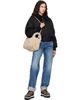 Stella McCartney Stella McCartney Beige Logo Faux-Shearling Shoulder Bag - 4