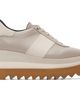 Stella McCartney Stella McCartney Beige Sneakelyse Grainy Eco Alter Mat Sneakers - 1