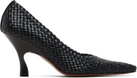 Stella McCartney Stella McCartney Black Elsa 90 Woven Heels