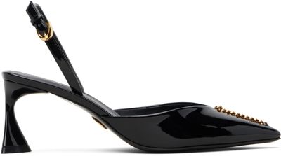 Stella McCartney Stella McCartney Black Elsa Patent Slingback Heels