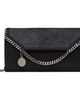 Stella McCartney Stella McCartney Black Falabella Continental Wallet On Chain Bag - 1