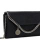 Stella McCartney Stella McCartney Black Falabella Continental Wallet On Chain Bag - 2