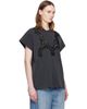 Stella McCartney Stella McCartney Black Lace Mix Washed Jersey Cotton T-shirt - 2