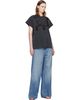 Stella McCartney Stella McCartney Black Lace Mix Washed Jersey Cotton T-shirt - 4