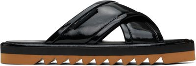 Stella McCartney Stella McCartney Black Sneak-Elyse Twisted Sandals