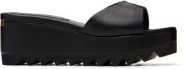 Stella McCartney Stella McCartney Black Sneak-Elyse Wedge Slide Sandals