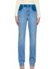 Stella McCartney Stella McCartney Blue Corduroy Panel Slim-Leg Jeans - 1