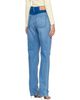 Stella McCartney Stella McCartney Blue Corduroy Panel Slim-Leg Jeans - 3