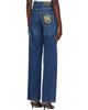 Stella McCartney Stella McCartney Blue Crest-Embroidered Straight Jeans - 3