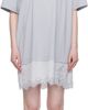 Stella McCartney Stella McCartney Blue Lace-Insert Graphic T-shirt Minidress - 1