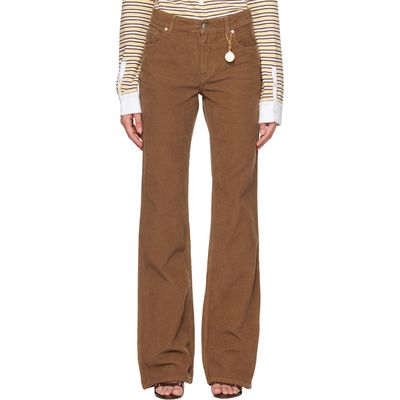 Stella McCartney Stella McCartney Brown Corduroy Kick Flared Trousers